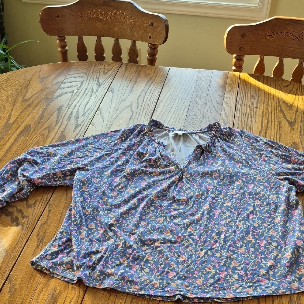 Wonderly Multicolor Floral Blouse - 2X